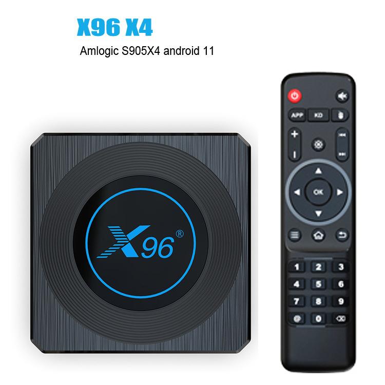 Wifi HDMI Amlogic S905X4 Android 11 Bluetooth 4.0 Android TV Set Top Box Code Smart Mini TV