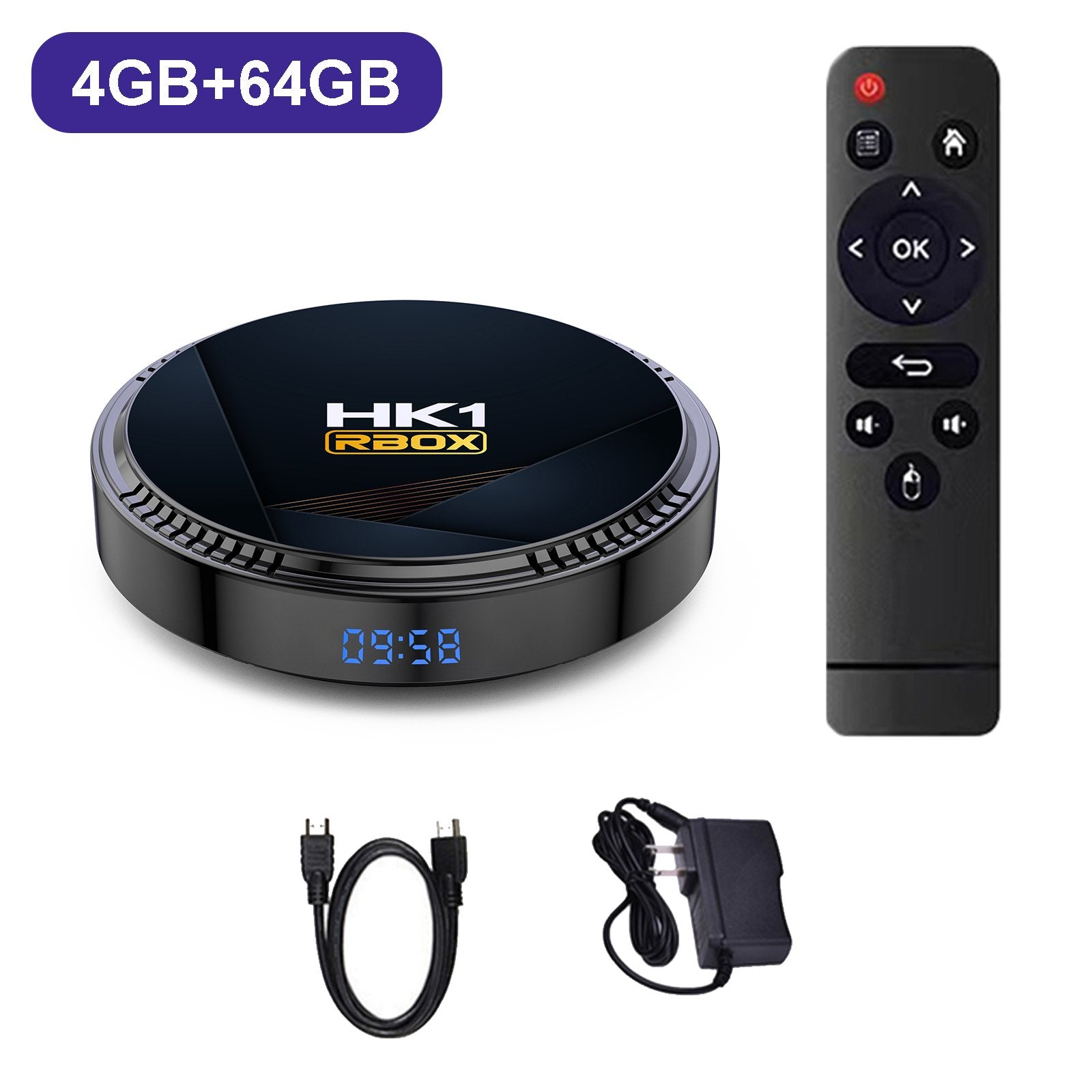 LEMFO HK1 RBOX Android 12 TV Box 6K Wifi6 Allwinner H618 128GB Smart TV Screen Interaction