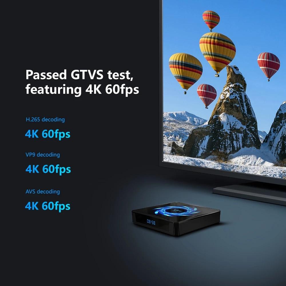 New x96Q Max IPTV box Android 10.0 4g 64g TV Box 2.4G/5G Wifi BT 4.1 DDR3 4K HDR TV Fast ship to