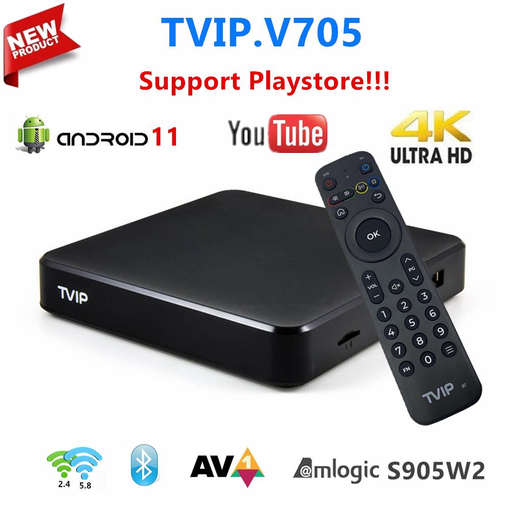 New TVIP705 box Android 11.0 TV BOX 4K Ultra HD 1G 8G Amlogic S905W2 2.4/5G WiFi BT TVIP 705
